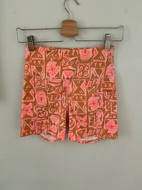 Billabong Pink and Brown Printed Swim Surf shorts